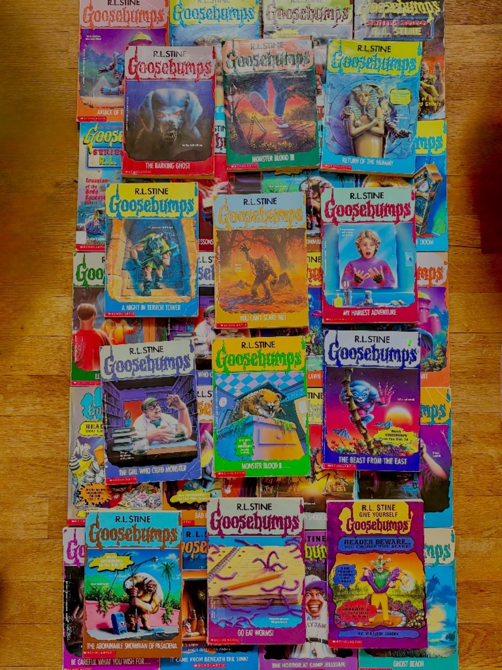 Vintage Goosebumps Books R.L. Stine, 1990s 1st Print & 1st Edition Mix Lot of 32